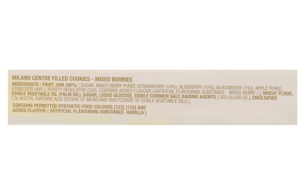 Parle Milano Centre Filled Mixed Berries Cookies   Box  75 grams